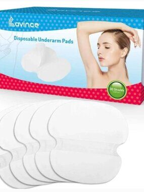 Lavince Disposable underarm absorbent pads. 30 Pieces.